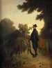 L'amant de roses - Carl Spitzweg — visning af kunstværket