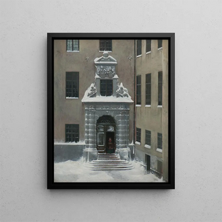 Carl Stefan Bennet - Winter Scene from the Present Foreign Office Stockholm.webp