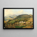 Vue du domaine de Saint-Christoph, Saint-Christophen près de Prigglitz, Basse-Autriche - Carl Thöndel — indrammet kunstværk på væggen