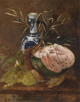 Carl Von Merode - Frchtestillleben Mit Melone.webp