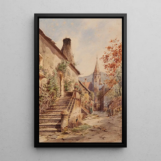 Carl Wenzel Zajicek - Sommertag in Schwallenbach in der Wachau.webp