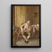 Reproduktion af maleriet La pause - Carl Wilhelm Anton Seiler