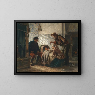 Carl Wilhelm Hbner - An der Wiege.webp