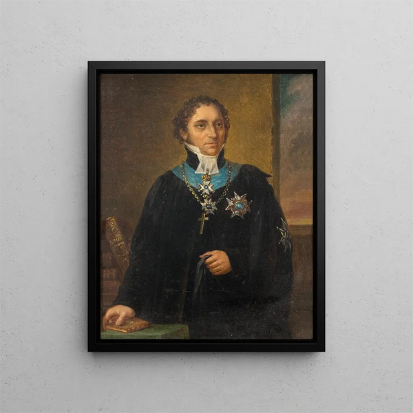 Johan Olof Wall - Carl Wilhelm Nordgren — indrammet kunstværk på væggen