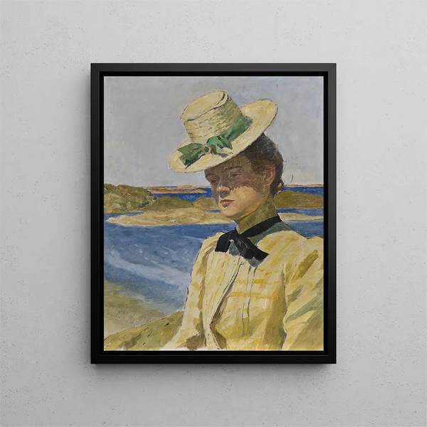 Mademoiselle Agnès Cleve - Carl Wilhelmson — indrammet kunstværk på væggen