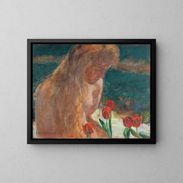 Ondine - Carl Wilhelmson — indrammet kunstværk på væggen