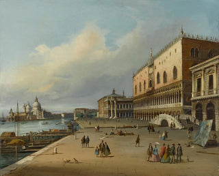 Carlo Grubacs - Venice A View Of The Riva Degli Schiavoni Looking Towards The Dogana And Santa Maria Della Salute.webp