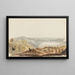 Vue du lac de Nemi en direction de Rome - Carlo Labruzzi — indrammet kunstværk på væggen