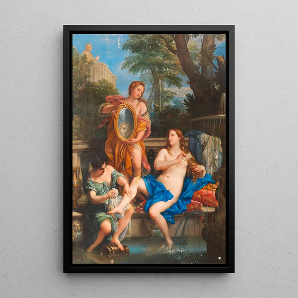 Reproduktion af maleriet Bethsabée i badet - Carlo Maratti