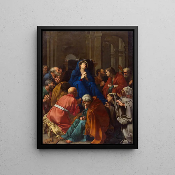 La Dormition de la Vierge - Carlo Saraceni — indrammet kunstværk på væggen