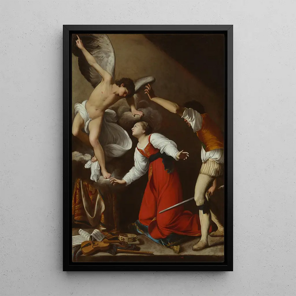 Martyrdom of Saint Cecilia - Carlo Saraceni — indrammet kunstværk på væggen