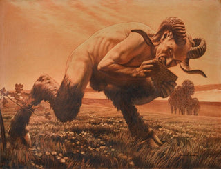 L'heure du faune - Carlos Schwabe — visning af kunstværket