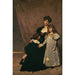 Reproduktion af maleriet af Mère et enfants, Madame Feydeau og hendes børn - Carolus-Duran