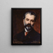 Portrait af Arsène Alexandre 1859-1935 kunsthistoriker og kritiker - Carolus-Duran — indrammet kunstværk på væggen