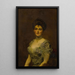 Portrait af en kvinde - Carolus-Duran — indrammet kunstværk på væggen