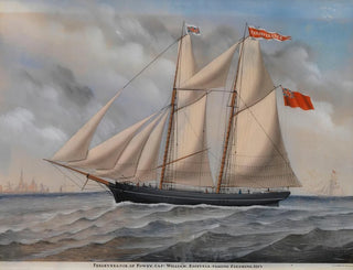 Brig engelsk Perseverance af Fowey - Carolus Ludovicus Weyts — visning af kunstværket