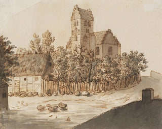 Kirke i Lyngby - Caspar David Friedrich — visning af kunstværket