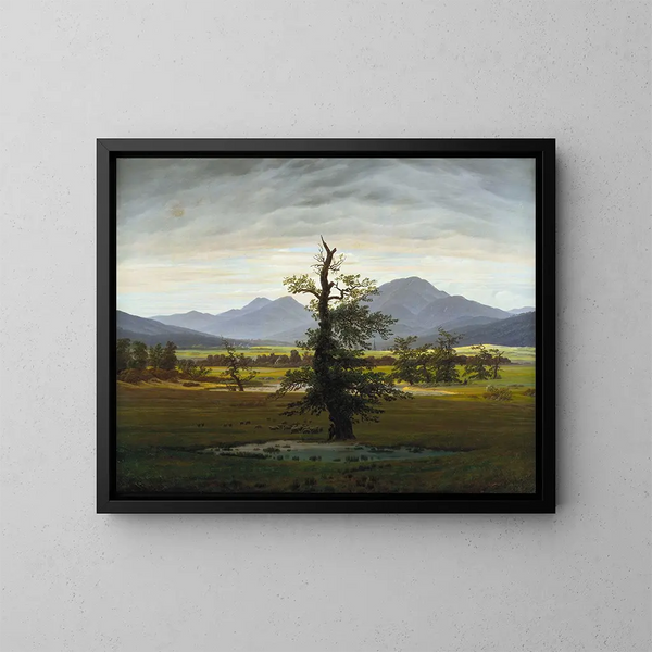 Caspar David Friedrich - Village Landscape in Morning Light The Lone Tree.webp