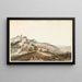 Vue du château de Bipp dans le canton de Berne - Caspar Wolf — indrammet kunstværk på væggen