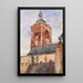Reproduktion af maleriet af Église Saint-Martin Utrecht Holland - Cass Gilbert