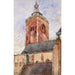 Reproduktion af maleriet af Église Saint-Martin Utrecht Holland - Cass Gilbert