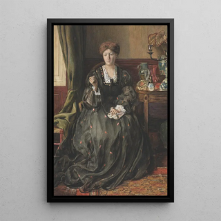 Catherine Madox Brown - Thinking Portrait of Emma Madox Brown.webp