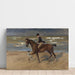 Reproduktion af maleriet Cavalier sur la plage - Max Liebermann