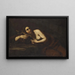 La Madeleine pénitente - Cecco del Caravaggio — indrammet kunstværk på væggen