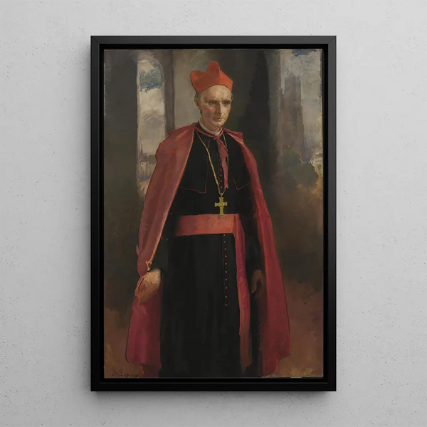 Cardinal Mercier - Cecilia Beaux — indrammet kunstværk på væggen