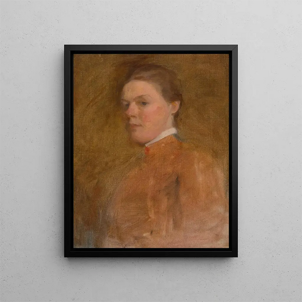 Selvportræt - Cecilia Beaux — indrammet kunstværk på væggen