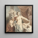 Cérès, Venus, Bacchus og en sovende Amor - Jacob de Wit — indrammet kunstværk på væggen