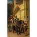 Reproduktion af maleriet À la joute - Cesare Auguste Detti