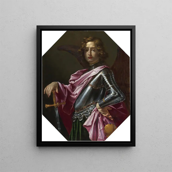 Saint Michel Archange - Cesare Dandini — indrammet kunstværk på væggen
