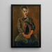 Portrait af en ung mand - Chaïm Soutine — indrammet kunstværk på væggen