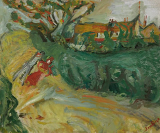 Promenade ved landsbyen - Chaïm Soutine — visning af kunstværket