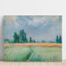 Reproduktion af maleriet Mark med korn - Claude Monet