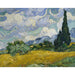 Reproduktion af maleriet af Mark med hvede og cypresser - Vincent van Gogh