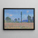 Reproduktion af maleriet Claude Monet's Giverny Valmuefelt Maleri