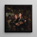 Gademusikere - Honor Daumier — indrammet kunstværk på væggen