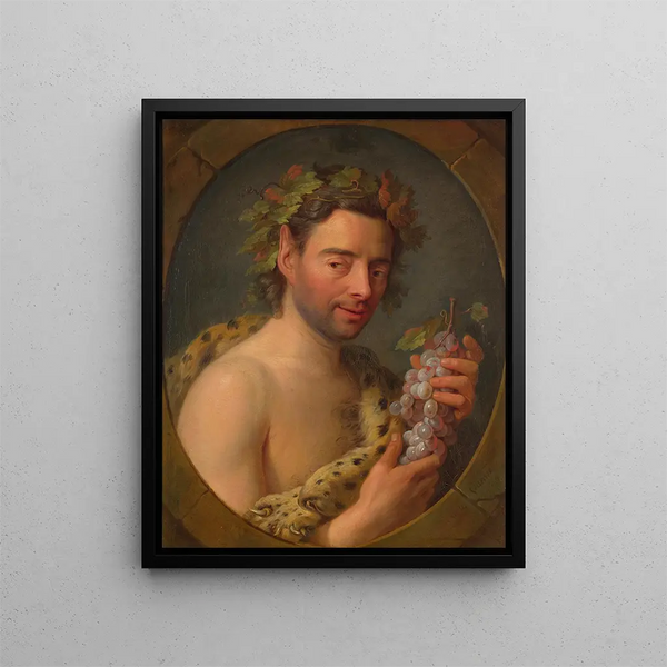 Bacchus - Charles André van Loo — indrammet kunstværk på væggen