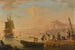 en middelhavs-scene med fiskere, der losser deres både - Charles-François Grenier de Lacroix — visning af kunstværket