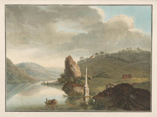 Monument over æresbevisningen til de helvetiske grundlæggere af friheden ved Lucerne-søen - Charles-Melchior Descourtis — visning af kunstværket