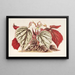 Begonia eximia - Charles Antoine Lemaire — indrammet kunstværk på væggen