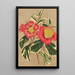 Reproduktion af maleriet Camellia japonica sesanqua - Charles Antoine Lemaire
