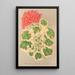 Reproduktion af maleriet Pélargonium zonale var. quadricolor maleri - Charles Antoine Lemaire