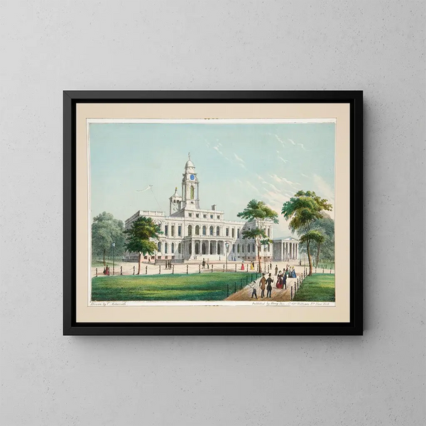 Hôtel de ville - Charles Autenrieth — indrammet kunstværk på væggen