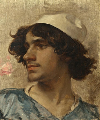 Tête de jeune homme - Charles Bargue — visning af kunstværket