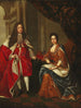 Portrait af dronning Anne af England og prins George af Danmark - Efter Charles Boit — visning af kunstværket