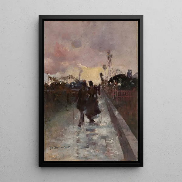 Reproduktion af maleriet Rentrer à la maison - Charles Conder