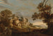 Landskab med rejsen til Emmaus - Charles Cornelisz de Hooch — visning af kunstværket